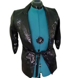 Black Sequence Blazer Size Small